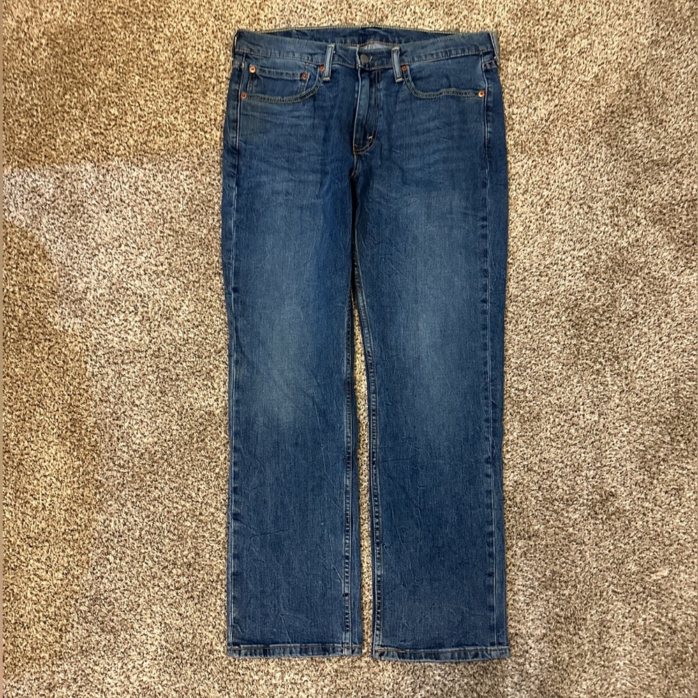 Levi's 514 Blue Denim Jeans Size 34x30